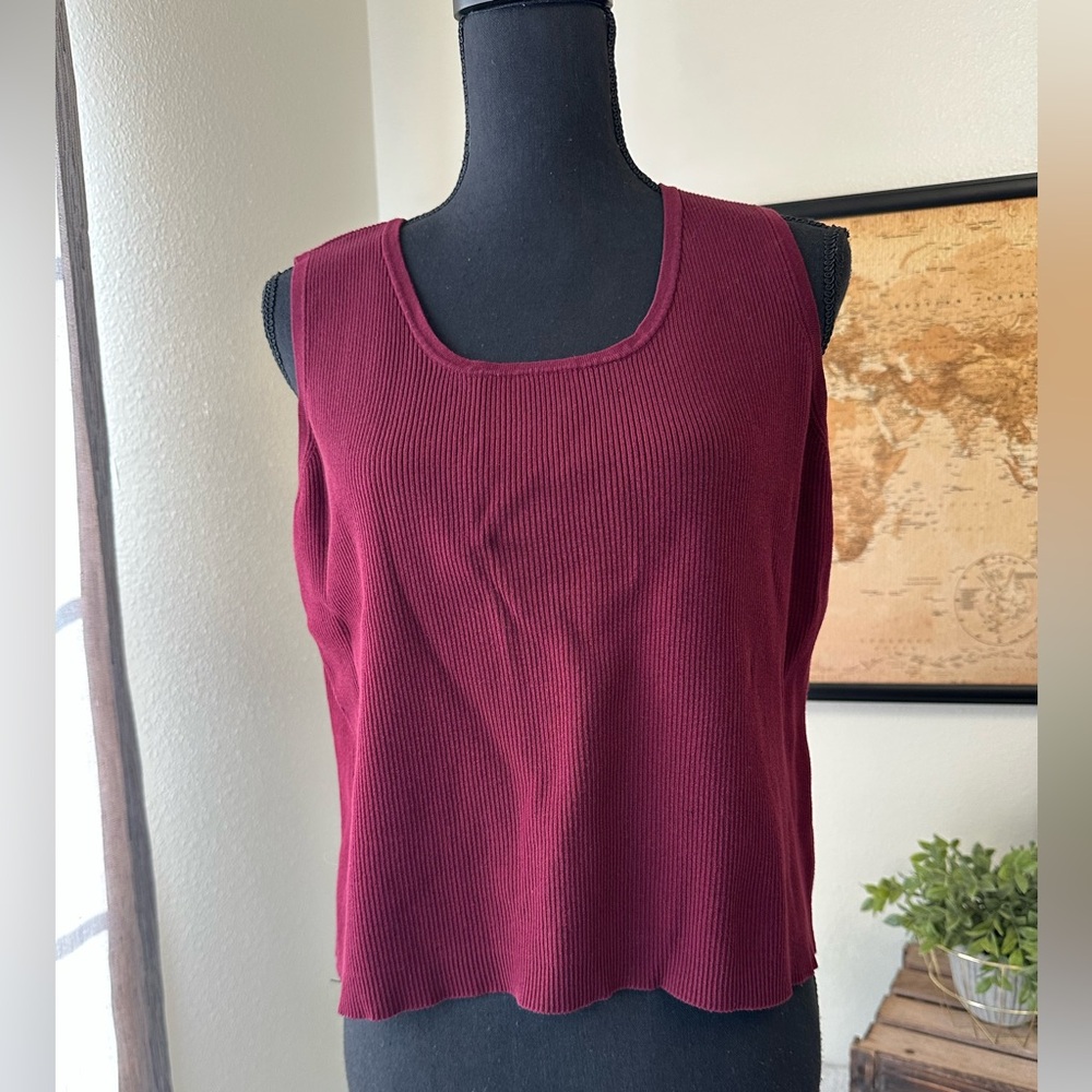 Coldwater Creek ribbed tank top large